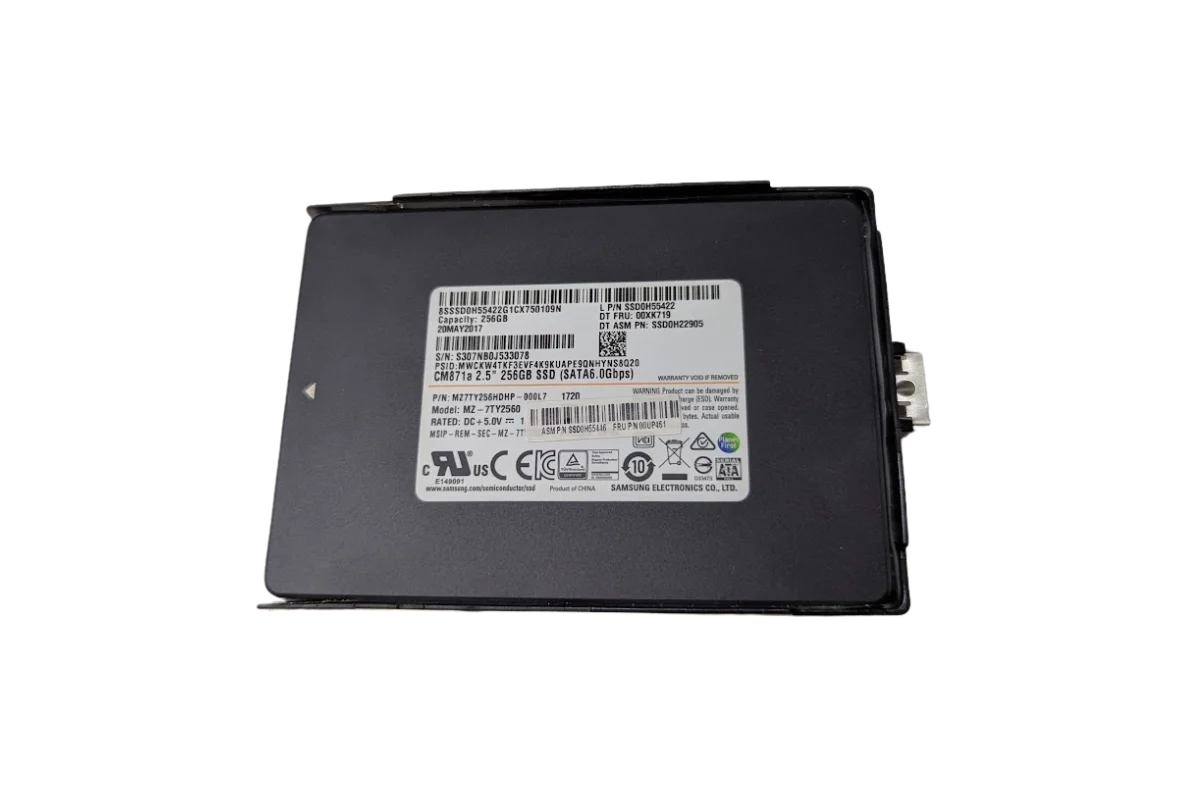 A harddrive inside it's mounting bracket